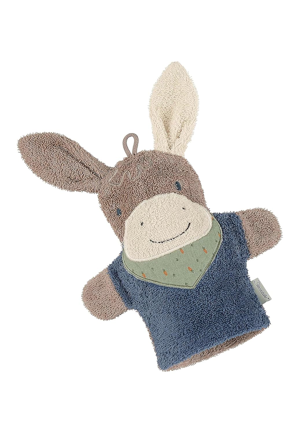 Sterntaler Spiel-Waschhandschuh Emmilius & Baby Handtuch Kapuze - Kapuzenhandtuch EMMI - Badeponcho-