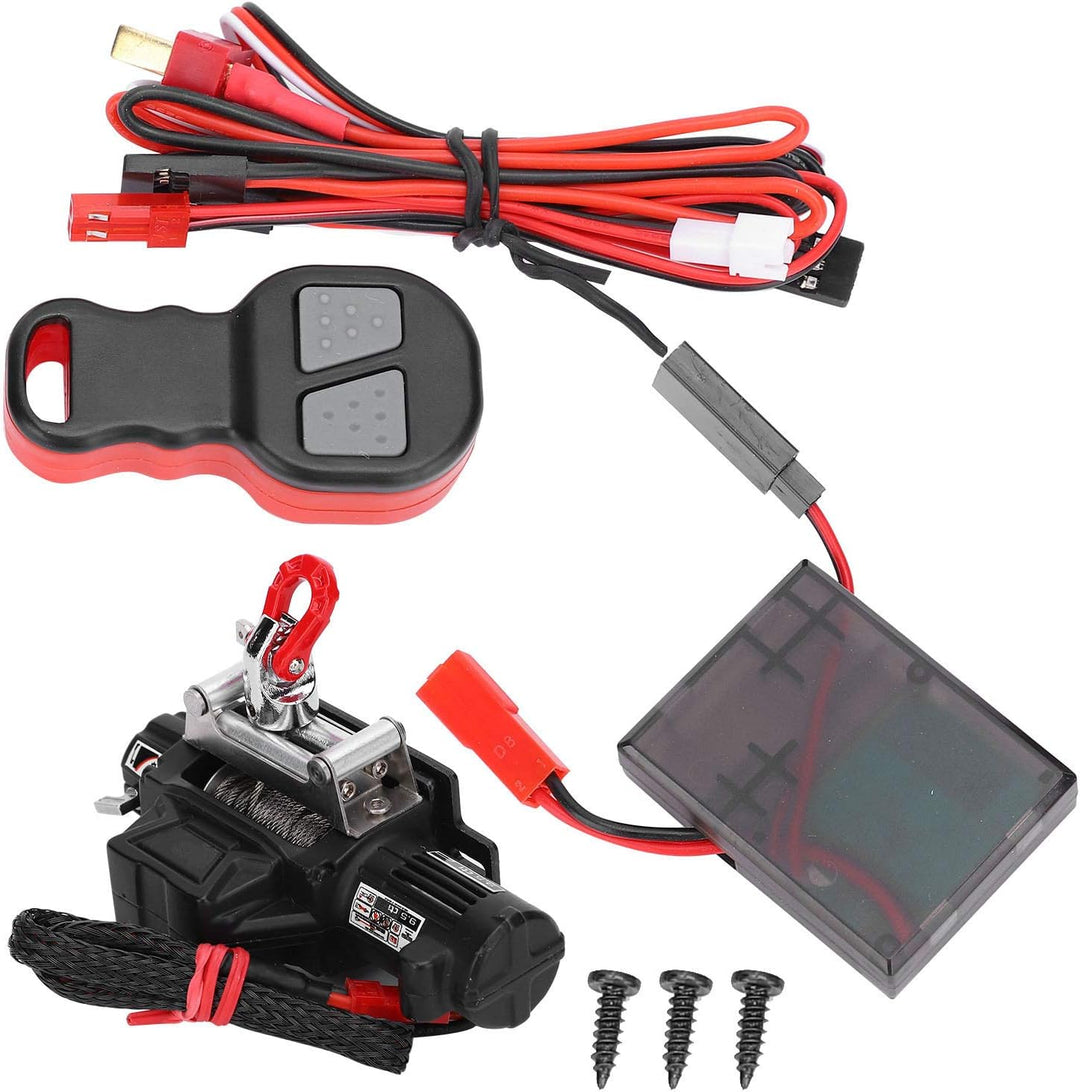 RC-simulierte Winde, Fernbedienung RC-Windenempfängerset RC-Zubehör Kompatibel mit Axial SCX10 90046