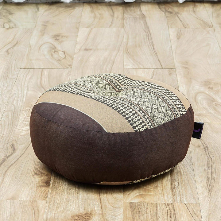Leewadee Meditationsset Yogaset aus Meditationskissen Zafu und Kleiner rollbarer Sitzmatte Zabuton Ö