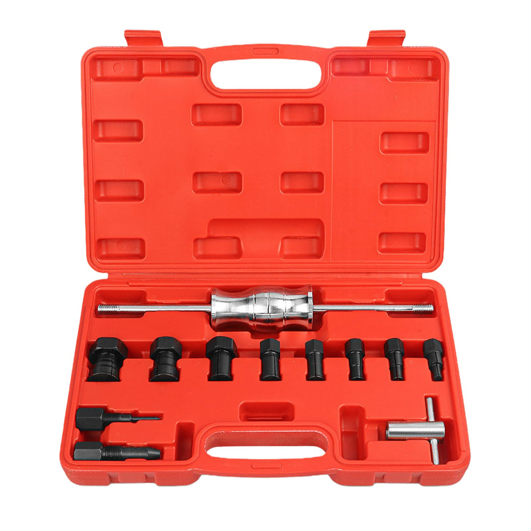 12pcs Radlager Abzieher Set mit Gleithammer, Sackloch Innenlager Abzieher Set mit 8 erweiterbaren Sp