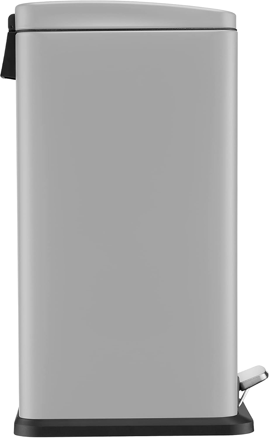 BLACK+DECKER BXBN00014E Slimline Treteimer mit sanft schliessendem Deckel, Edelstahl, 56 x 22 x 36 c