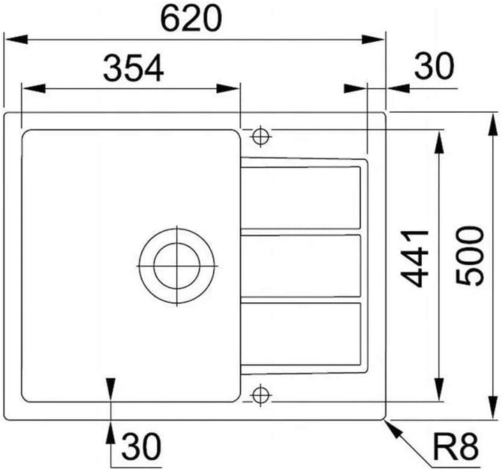 Franke Onyx Einbauspüle Sirius SID 611-62 114.0496.081