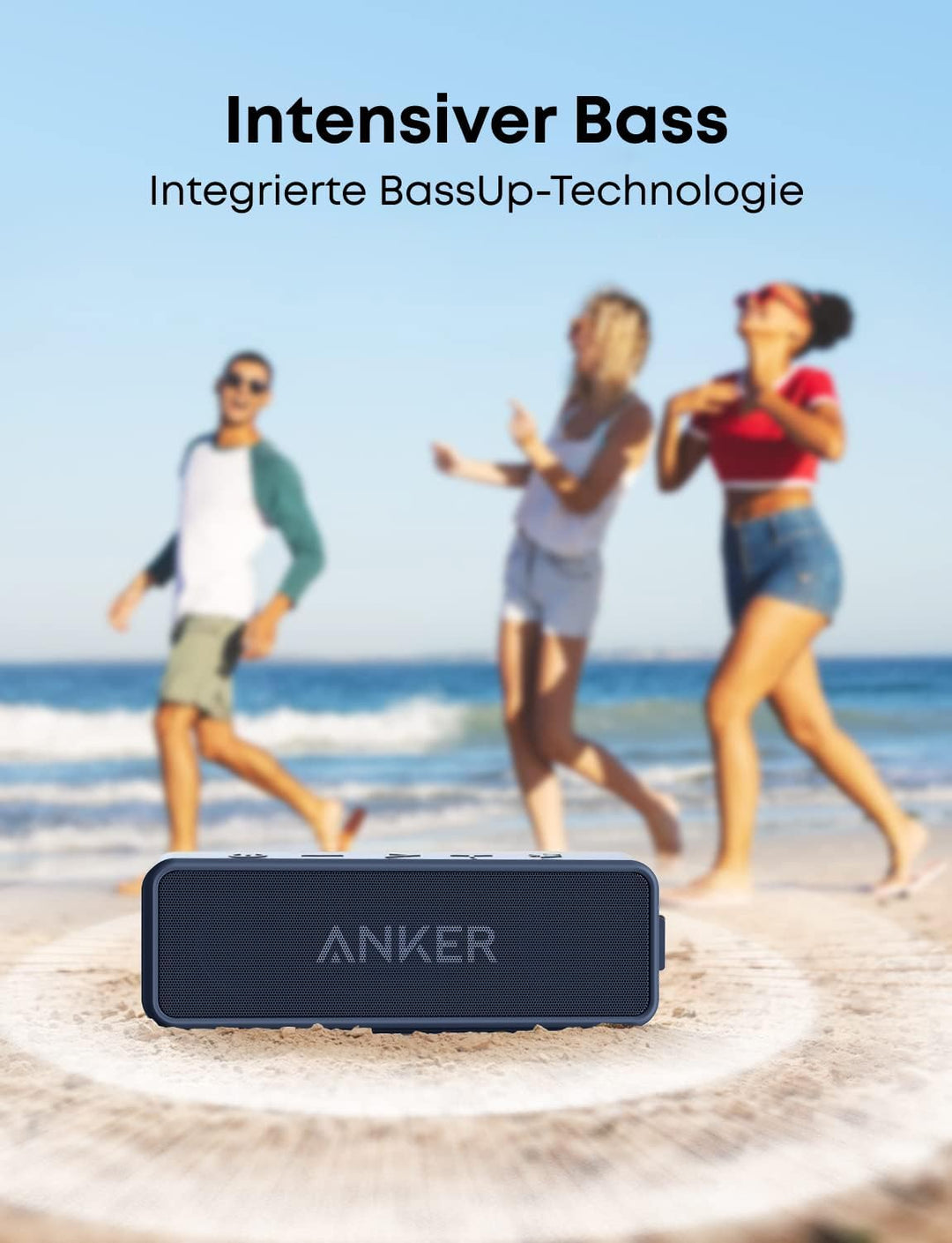 soundcore Anker 2 Bluetooth Lautsprecher, Fantastischer Sound, Enormer Bass mit Dualen Bass-Treibern