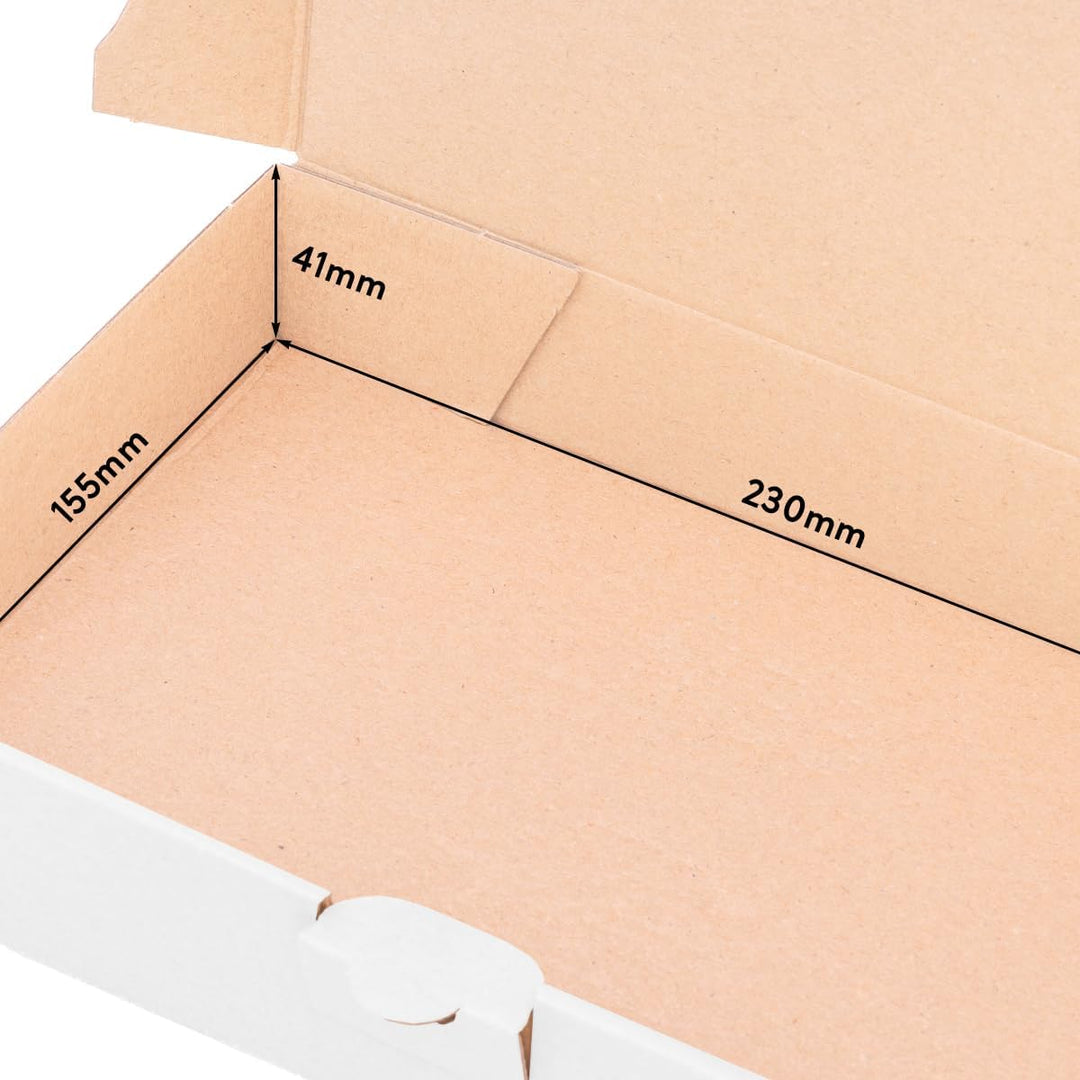 500 x Maxibriefkartons 240 x 160 x 45 mm Weiss - Marken-Qualität von OfficeKing®