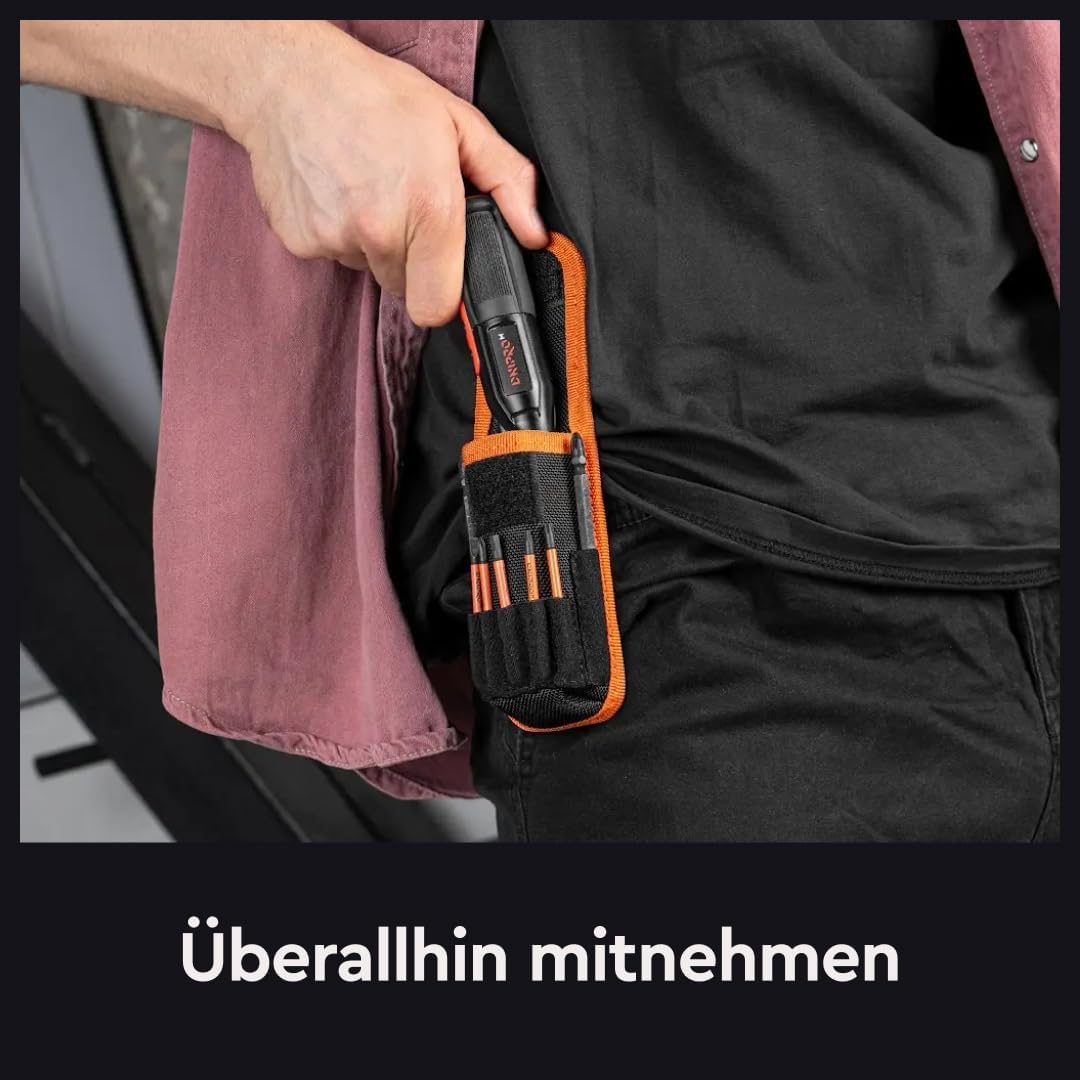 Elektroschrauber – Akku-Schrauberset – CSD-36X – Mini 3,6 V, LED, USB-C, 280 U/min – Koffer mit magn