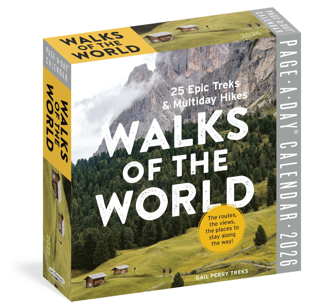 Walks of the World Page-A-Day® Calendar 2026: 25 Epic Treks and Multiday Hikes, Kalender