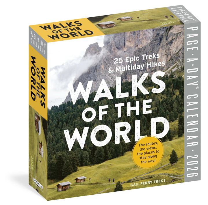 Walks of the World Page-A-Day® Calendar 2026: 25 Epic Treks and Multiday Hikes, Kalender
