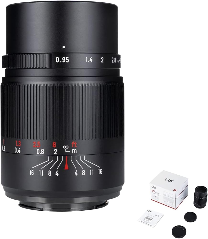 7artisans 25mm F0.95 APS-C Dokumentarfotografie Grosse Blende Spiegellose Kamera Festbrennweite für