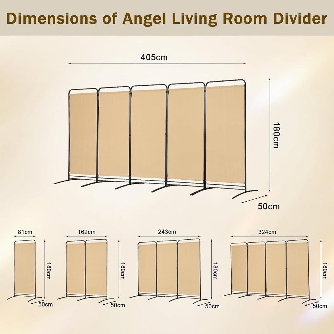 Angel Living Paravent Raumteiler Freistehend Sichtschutzwand Raumteiler Stellwand Trennwand Sichtsch