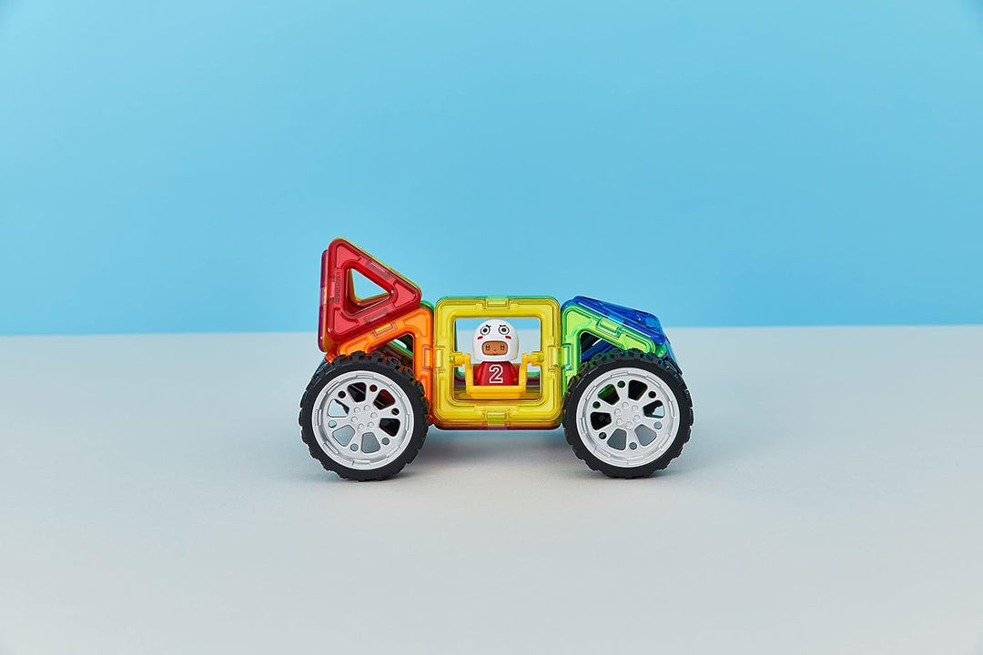 MAGFORMERS Wow Plus Set-magnetische Bausteine 18 TeileMagnetspielzeug-Magneten Fuer KinderMagnetbaus