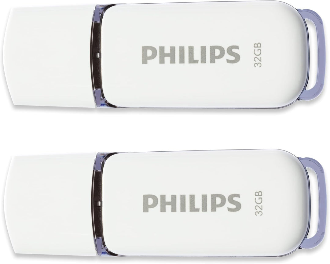 Philips Snow Edition 2.0 USB-Flash-Laufwerk USB-Stick 2X 32GB für PC, Laptop, Computer Data Storage,