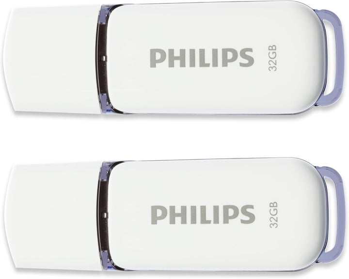 Philips Snow Edition 2.0 USB-Flash-Laufwerk USB-Stick 2X 32GB für PC, Laptop, Computer Data Storage,