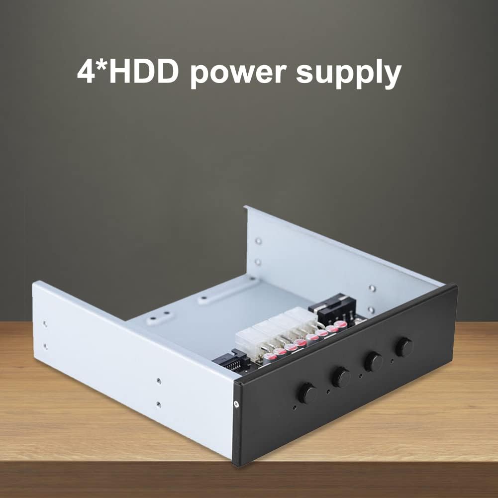 Richer-R HDD Power Control Switch, 4 Schalter Festplattenlaufwerk SATA Drive Switcher Umschalter mit