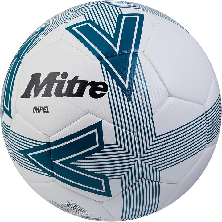 Mitre Impel Fussball Weiss/Pitch Green/Schwarz 4 Impel ohne Ballpumpe, Weiss/Pitch Green/Schwarz 4 I