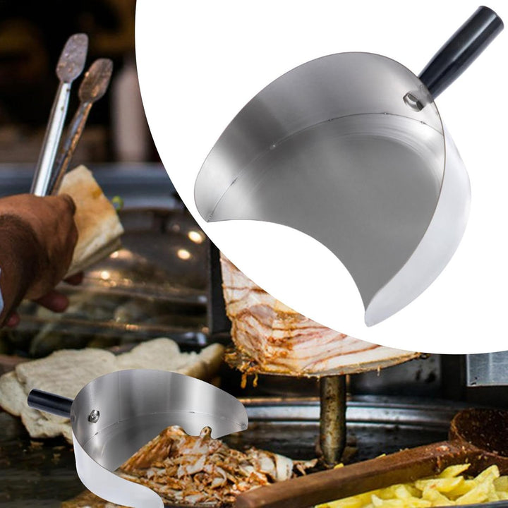 Fleischfängerpfanne, Edelstahl -Grillschaufel, Rotisserie -Tropfpfanne, Handheld Rotisserie -Fängerp