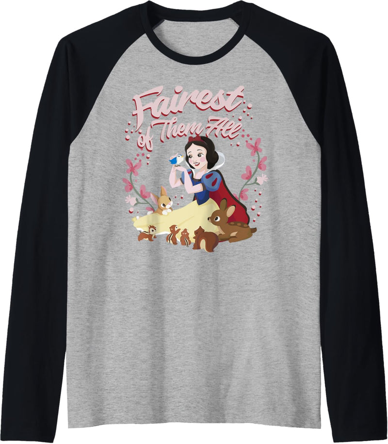 Disney Snow White Fairest Floral Wreath Raglan