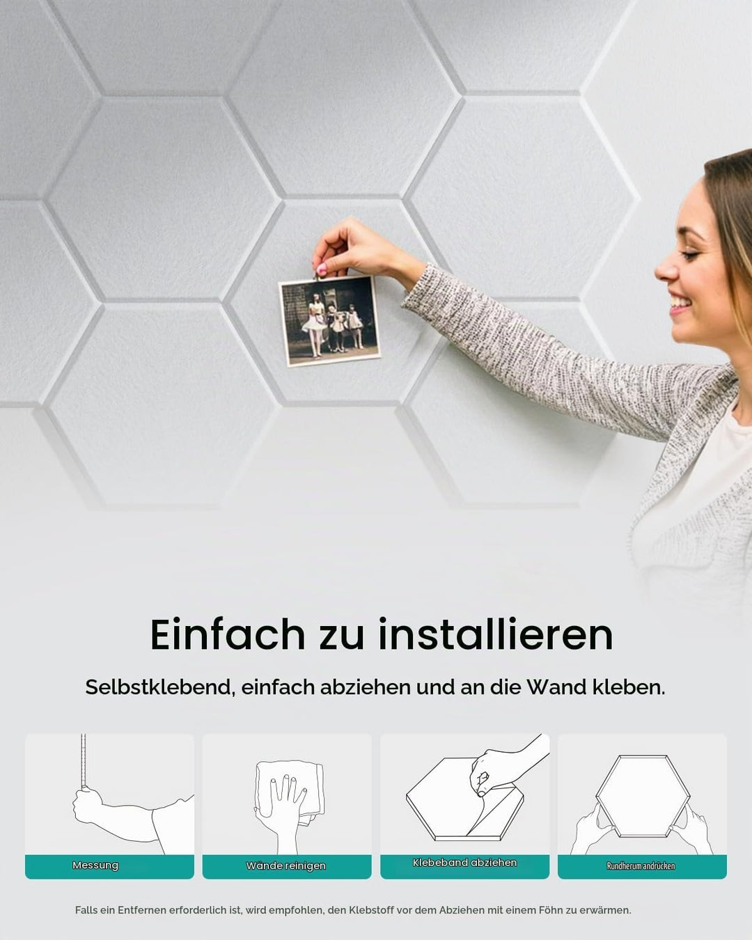 Hexagon Akustikplatten Selbstklebend Soundsbay 12 Stück Schallschutzplatten Hohe Dichte Akustik Pane