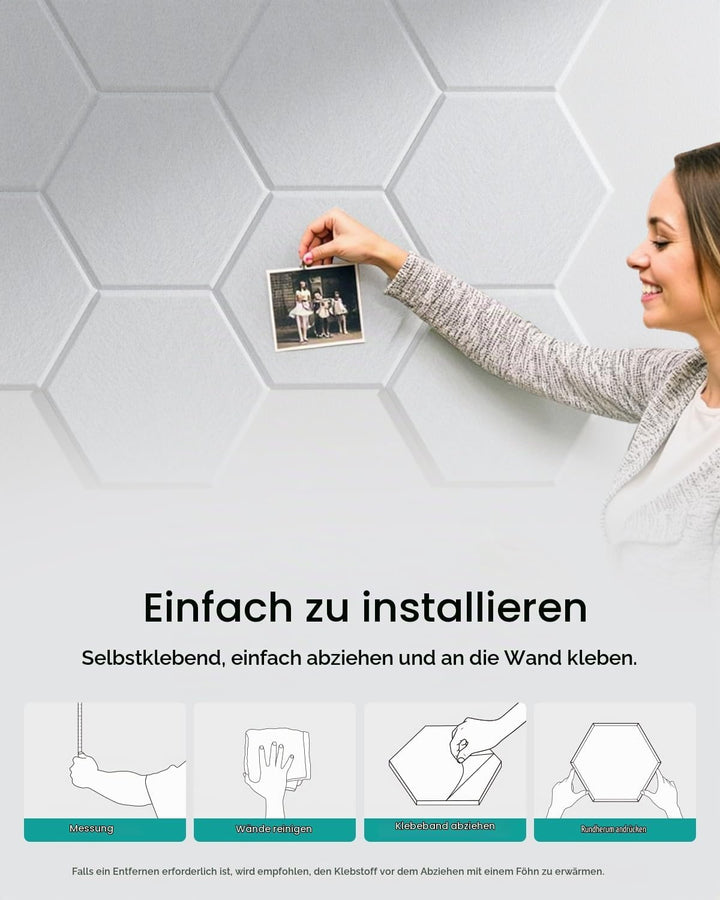 Hexagon Akustikplatten Selbstklebend Soundsbay 12 Stück Schallschutzplatten Hohe Dichte Akustik Pane