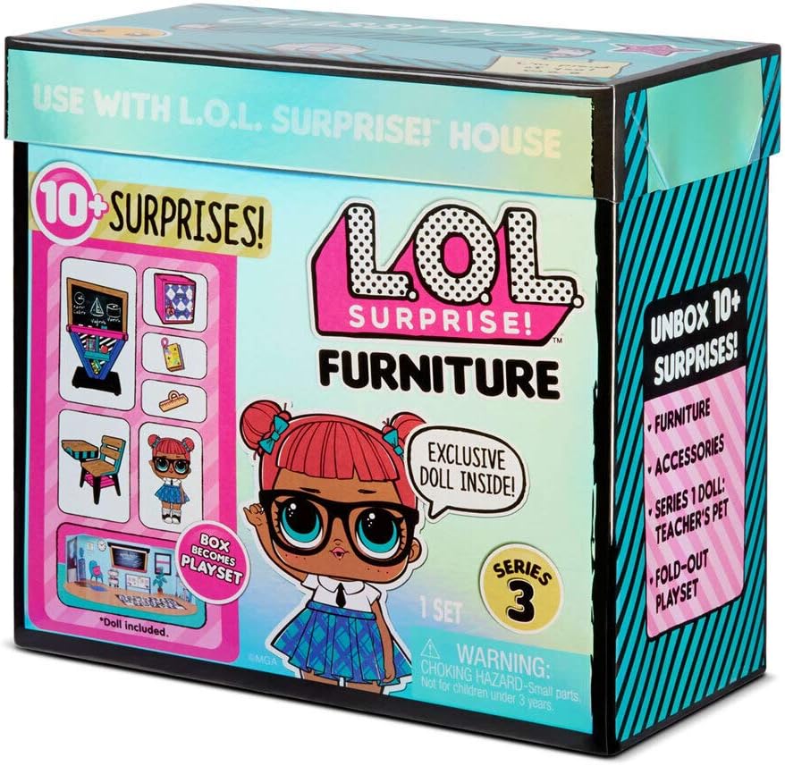LOL Surprise Sammlerpuppen für Mädchen - Mit 10 Überraschungen & Accessoires - Teacher's Pet - Möbel