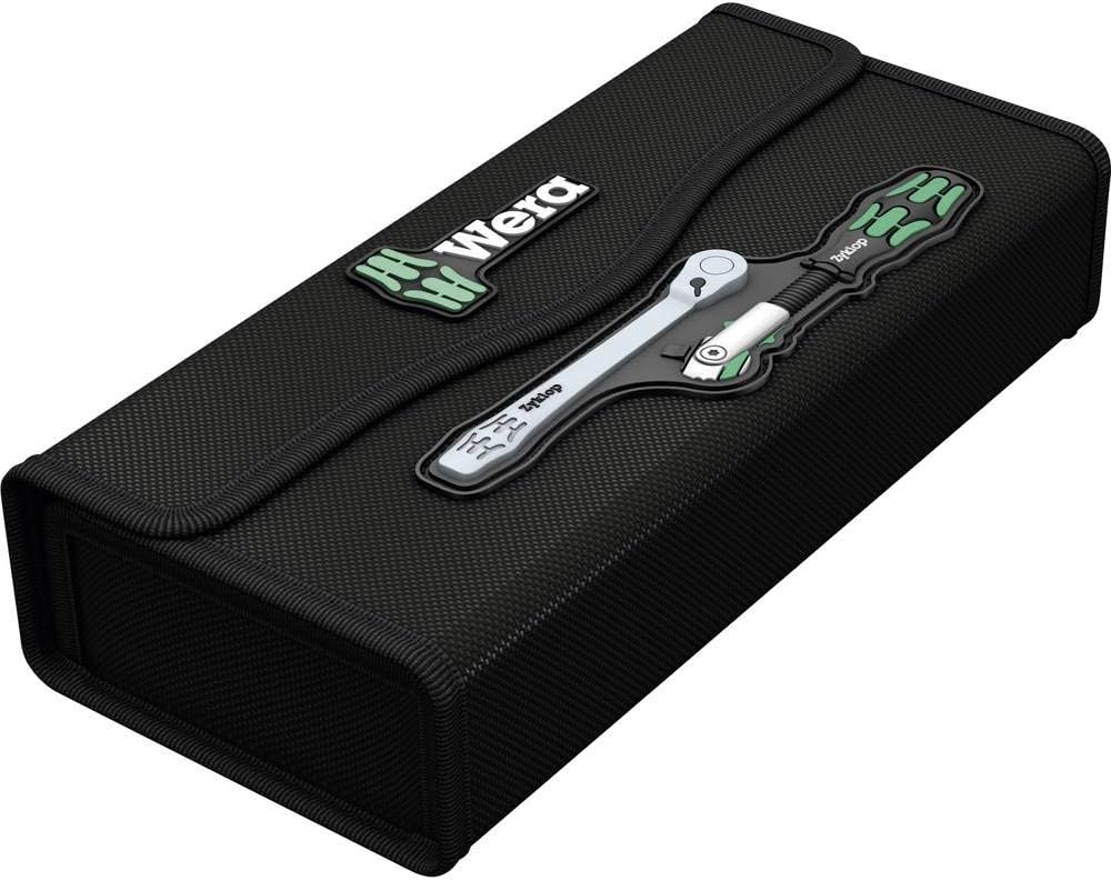 Wera 05135949001 Kraftform Kompakt Zyklop MS1 Metal/Speed 1/4 Zoll, 8-teilig, 8 Stück, Farbig, One S