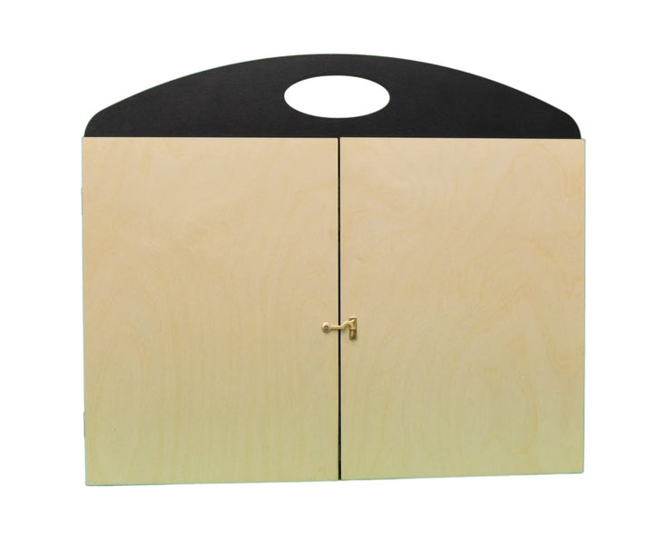 Erzähltheater Kamishibai Deluxe - aus Holz für DIN A3 Bildgeschichten mit Abnehmbarer transparenter