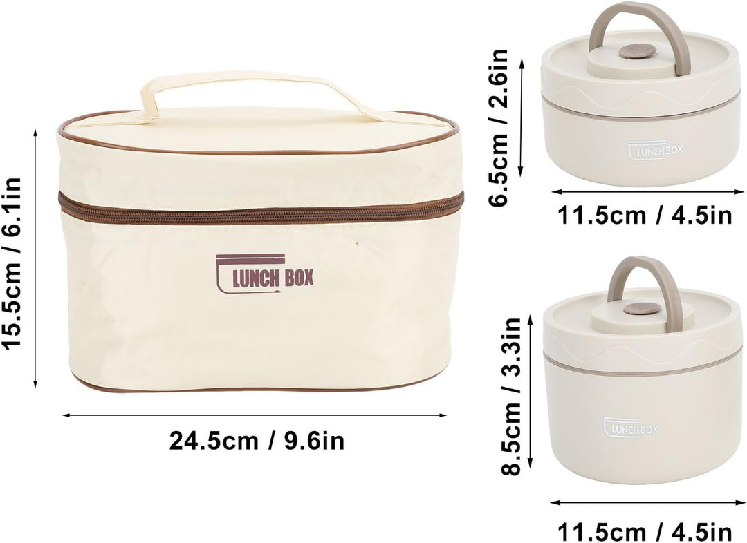 Lsolierte Lunchbox, 304 Edelstahl Wärmebehälter Gute Dichtung Leicht Handlich, Multifunktional Therm