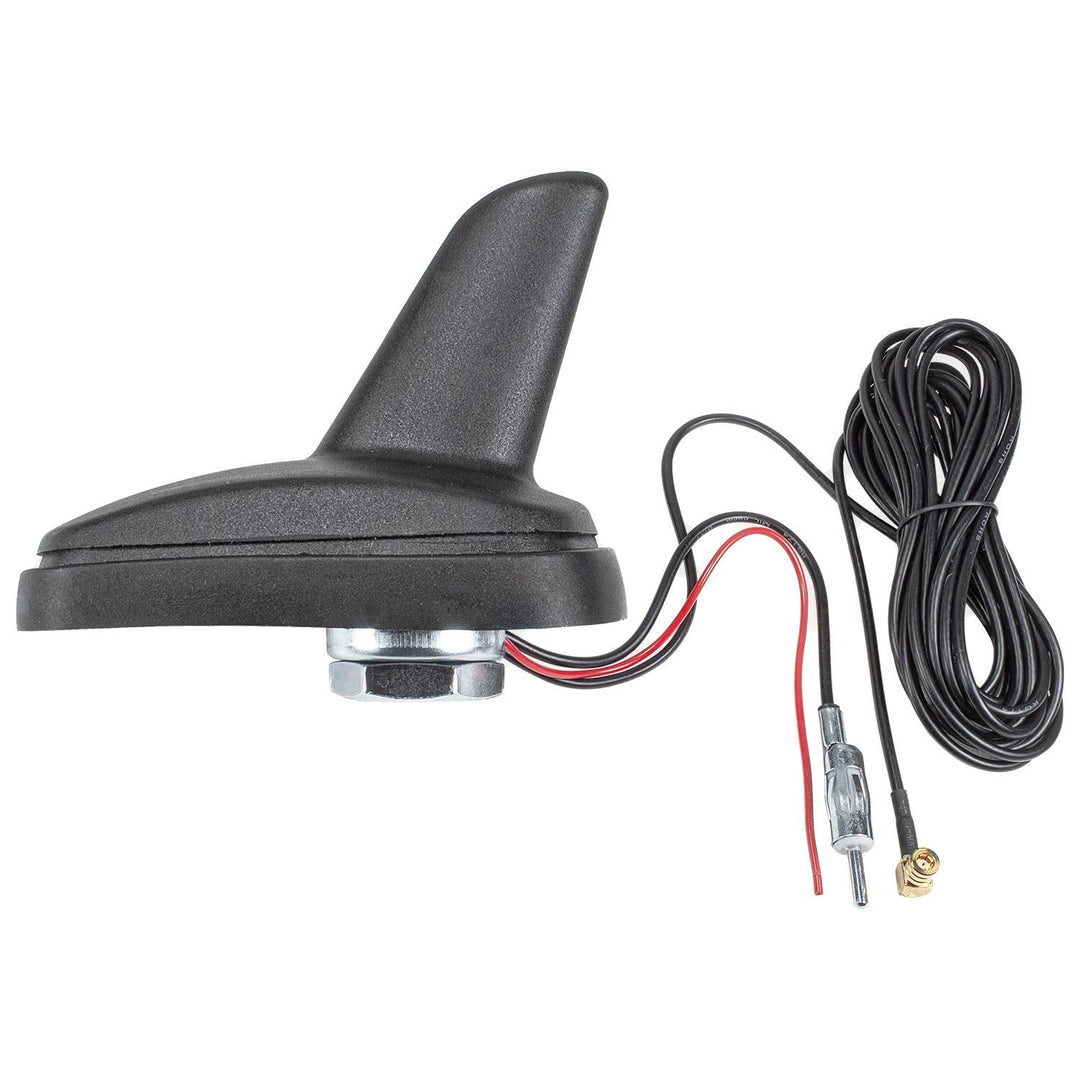 tomzz Audio 1000-027 Shark Design Auto Dachantenne II mit Verstärker AM/FM/GPS SMB+ DIN -Anschluss