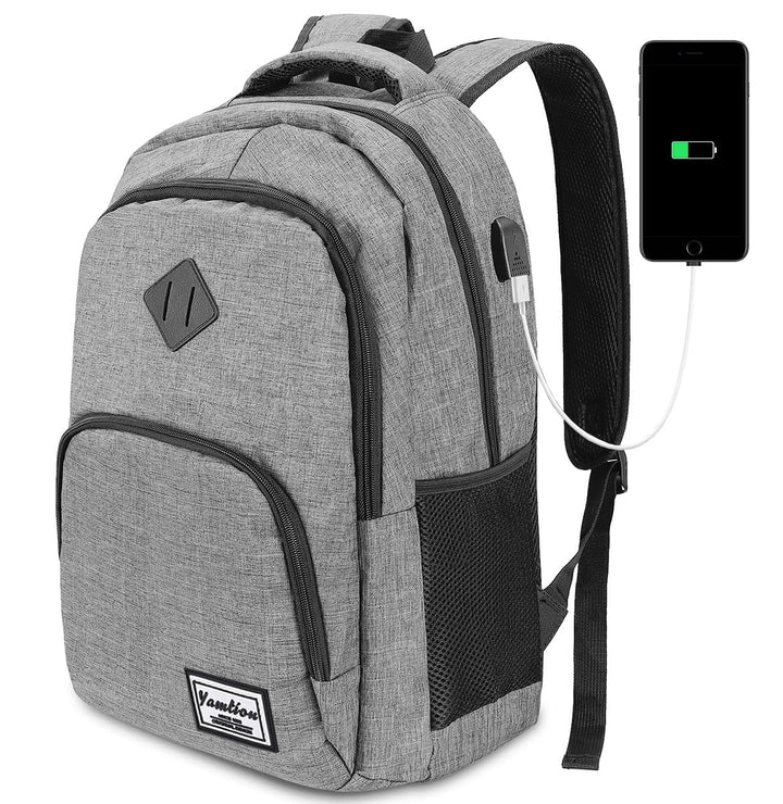 YAMTION Rucksack Unisex,Schulranze Schultasche Schulrucksack Jungen Teenager Daypack Laptop Uni Schu
