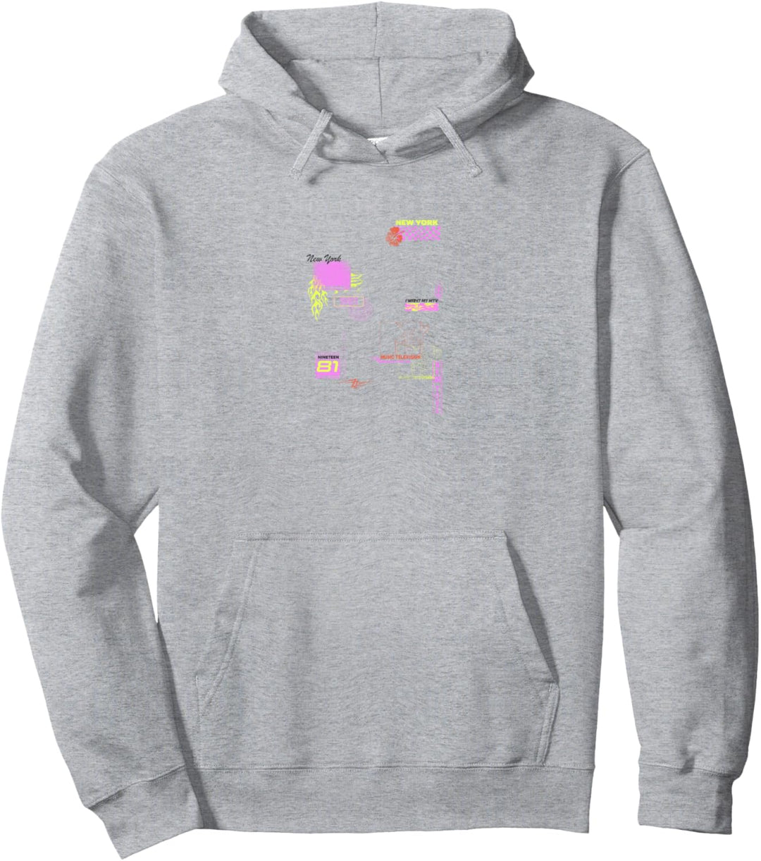 MTV Neon Scatter Pullover Hoodie