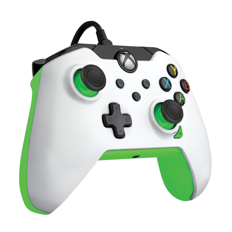 PDP verkabelt Controller Neon weiss für Xbox Series X|S, Gamepad, verkabelt Video Game Controller, G