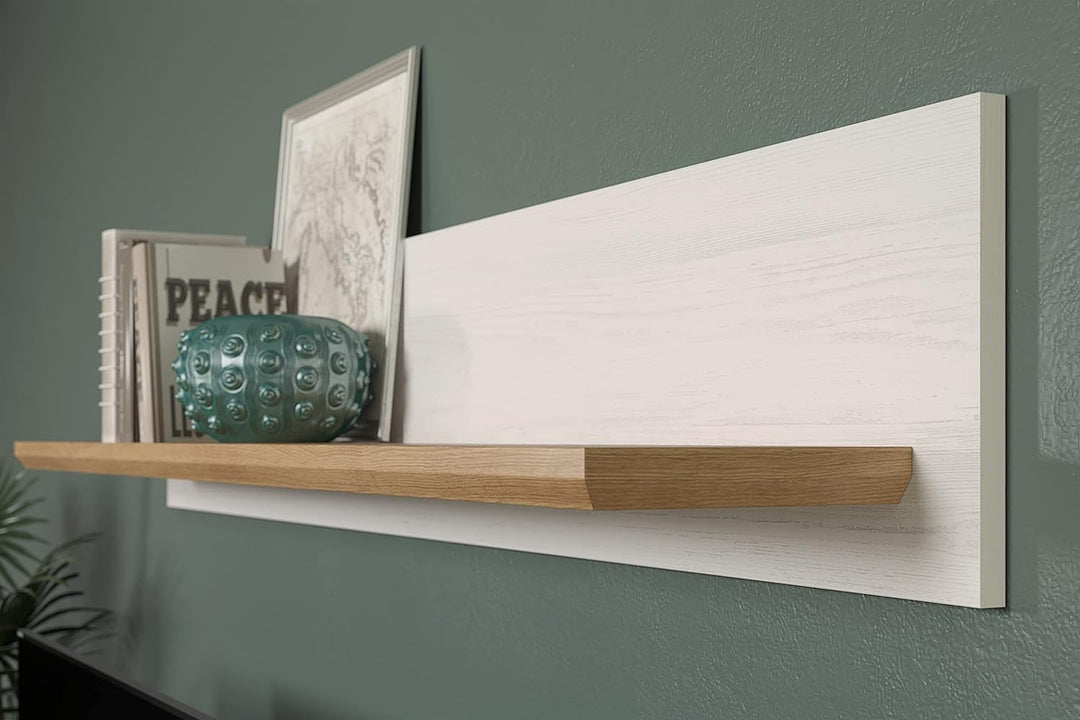 trendteam smart living - Wandboard Bücherleiste Bücherregal - Wohnzimmer - Shade - Aufbaumass (BxHxT