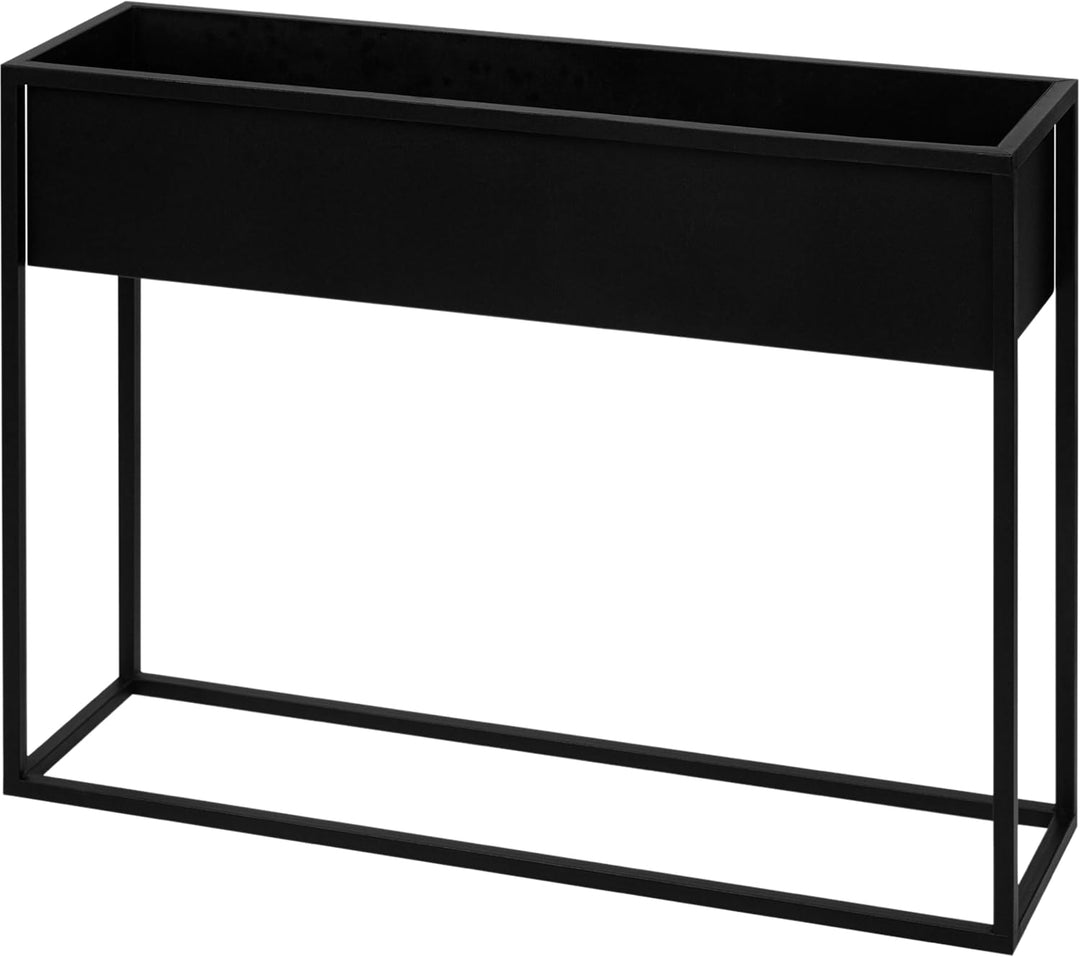 Pflanzenständer Petto - 80x21x60cm - Farbe Schwarz - für Zimmerblumen - Metallregal - Dekorativer Ti