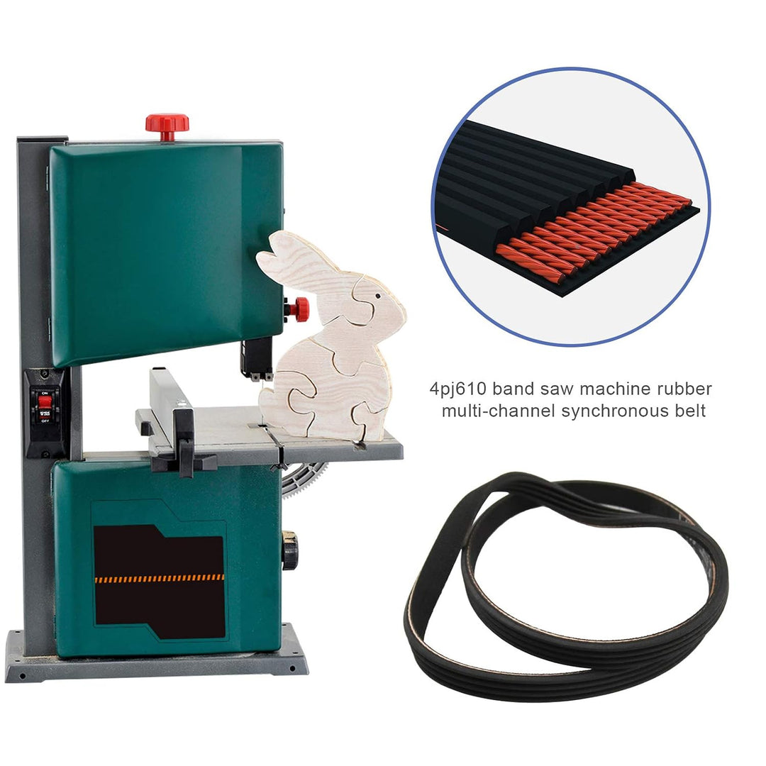 EMSea 4PJ 610 Antriebsriemen 7233190017 schwarz Gummi Synchronriemen kompatibel mit Metabo/Electra B