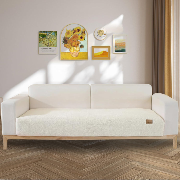LINGKY Samt Sofabezug 1 2 3 4 Sitzer, L Form Sofaüberwurfe, Ecksofa Sofa überzug Pets Dog Couch über