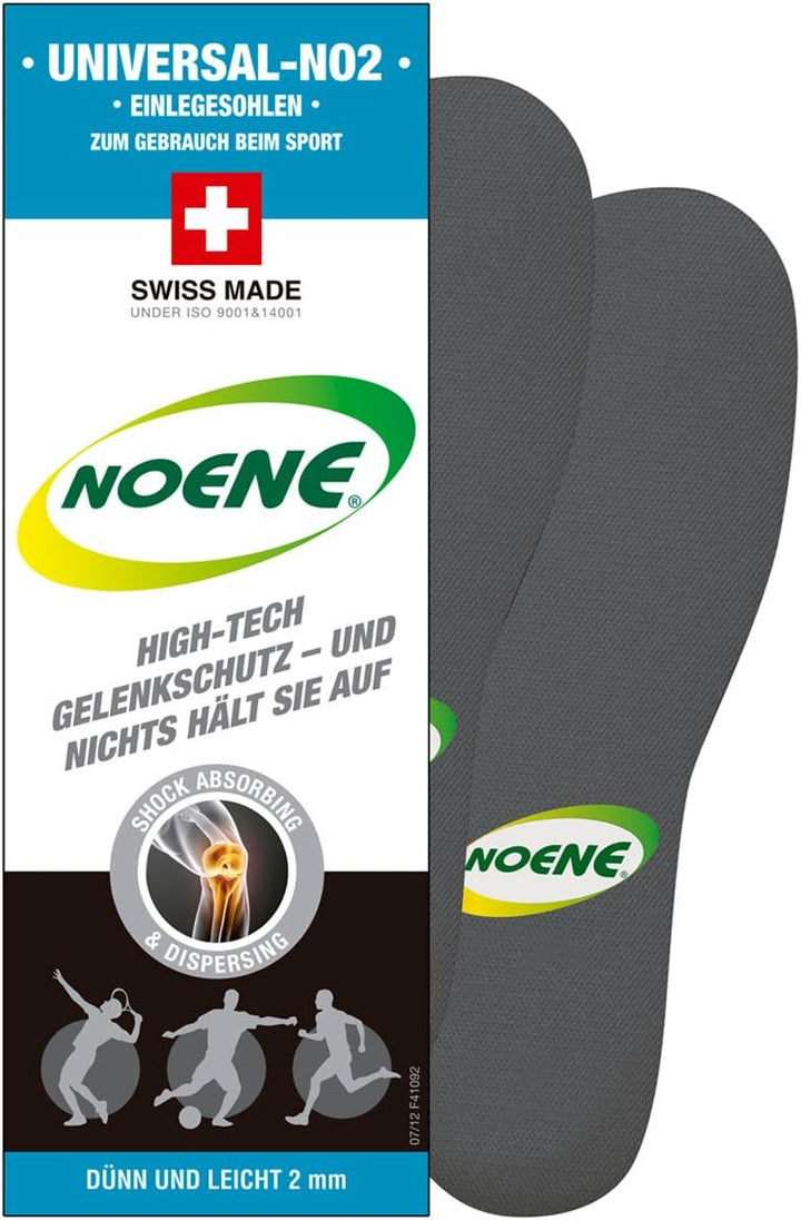 Noene Einlegesohlen NO2 Universal 38 Grau, 38 Grau