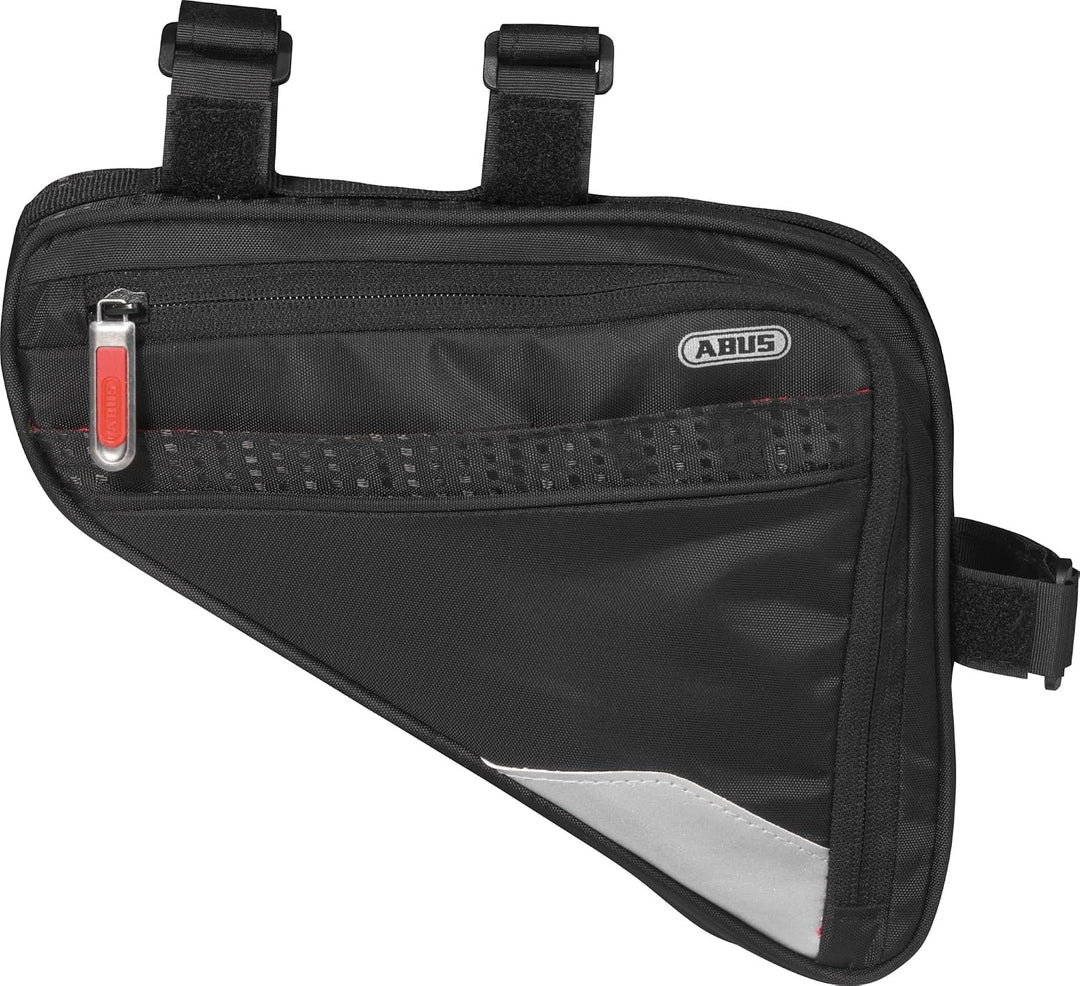 ABUS Fahrradtasche Oryde ST 2250 - Rahmentasche mit Klettband - wasserabweisendes Material - Schwarz