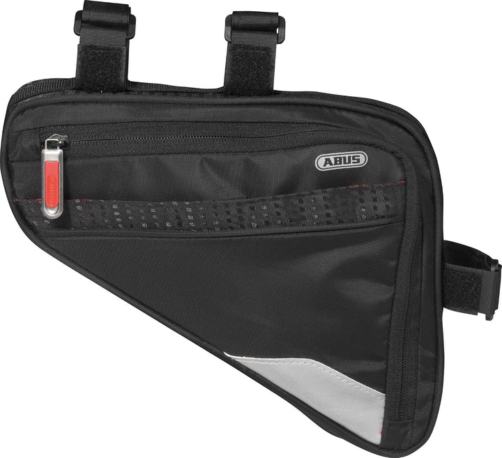 ABUS Fahrradtasche Oryde ST 2250 - Rahmentasche mit Klettband - wasserabweisendes Material - Schwarz