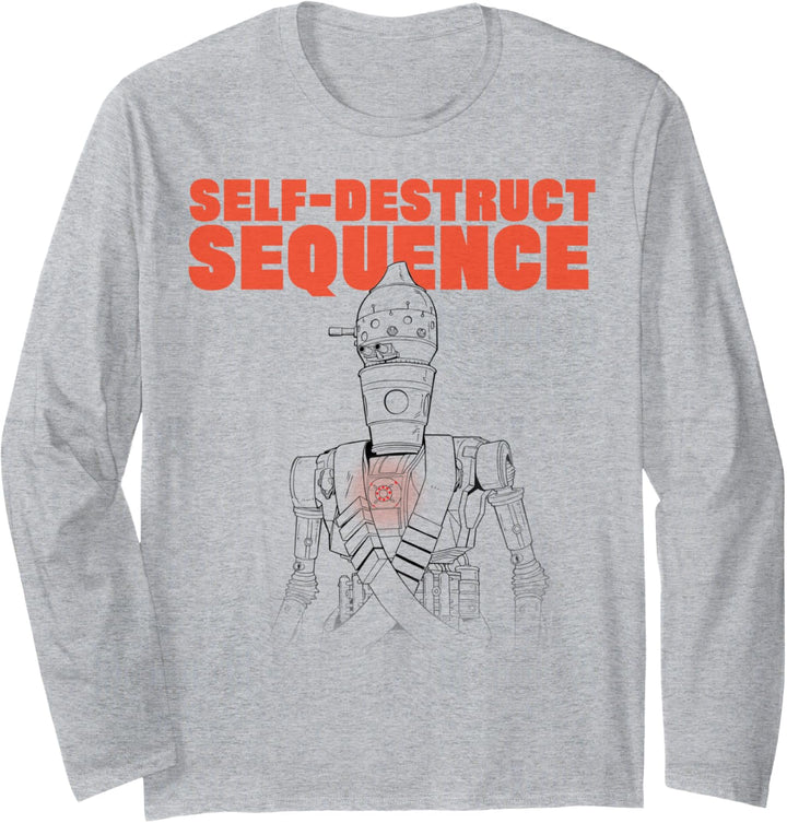 Star Wars The Mandalorian IG-11 Self-Destruct Sequence Langarmshirt