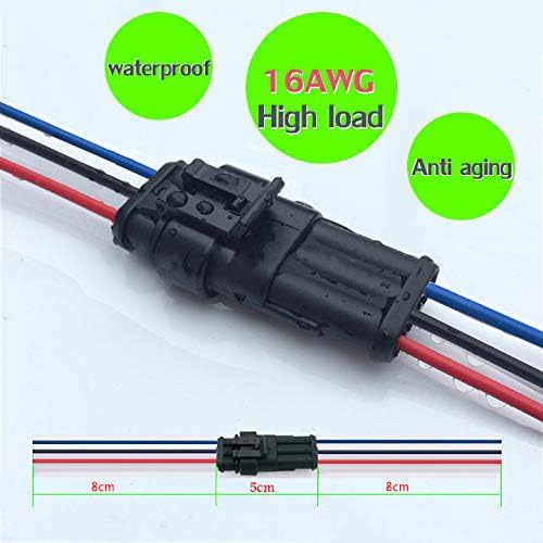 Way Auto Wasserdichter elektrischer Steckverbinder, 3pin Stecker Autoelektrischer Kabelverbinder mit