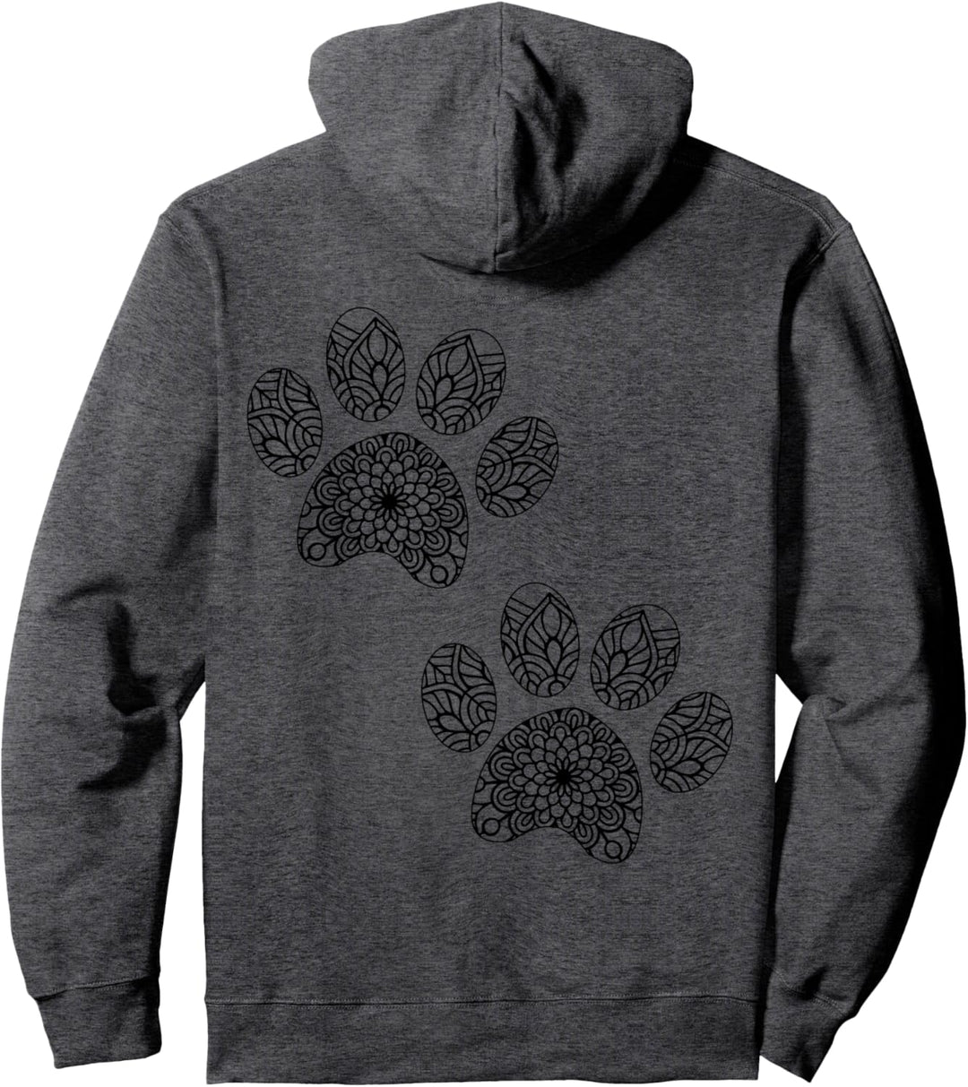 Cat Paws Mandala Design 1 - Fan Fun Pullover Hoodie