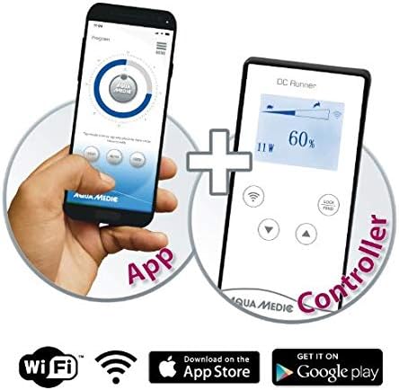Aqua Medic DC Runner 3.3 regelbare Universalpumpe für Aquarien, Steuerung über App oder Controller,