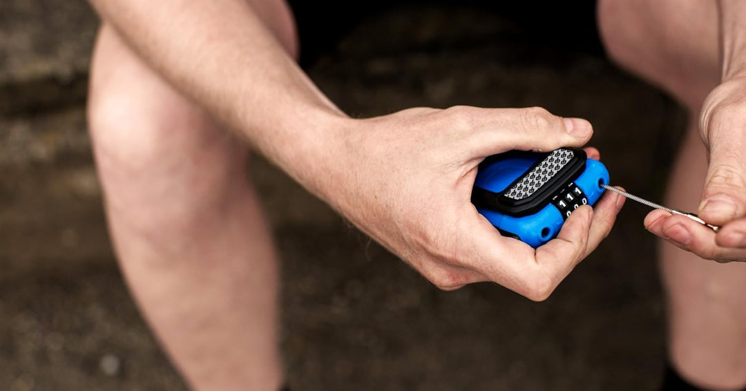 Hiplok FX Tragbares Kombinationskabelschloss Cyan, Cyan