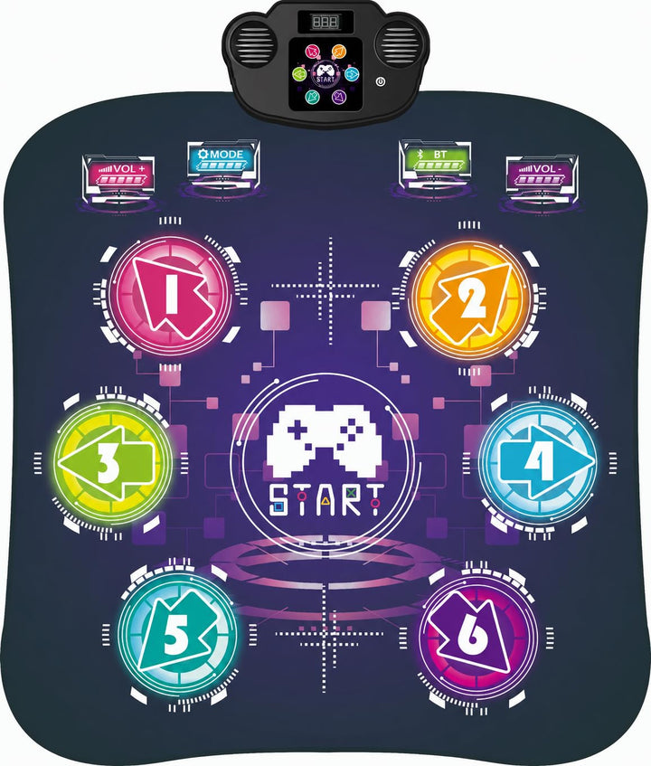 EagleStone Tanzmatte für Kinder mit 5 Spielmodi, Bluetooth, Musik und LED