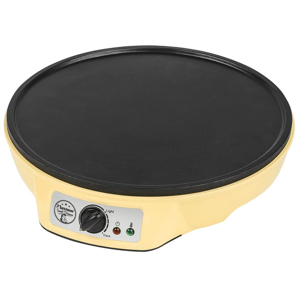 Bestron Crêpes Maker im Retro Design, für Crepes mit Ø 30 cm, inkl. Teigverteiler & Crêpes-Wender, m