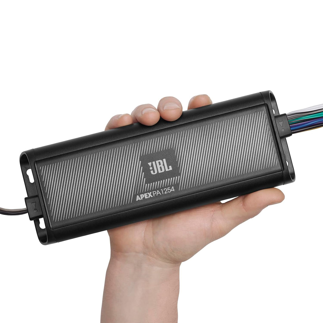 JBL APEX PA1254-4 Kanal Verstärker 1250 Watt - Ultrakompakter und Leistungsstarker Auto & Boot Mini