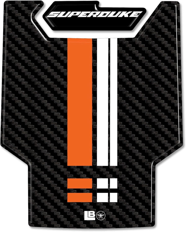 LABELBIKE 3D Aufkleber Motorrad Tankpad kompatibel mit KTM | 1390 Super Duke R 2024, Harzschutz, Kra