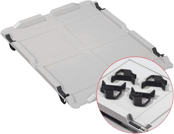 PROREGAL SuperSparSet 3x Eurobox NextGen Economy mit Auflagedeckel und 4x Schiebeschnappverschlüsse