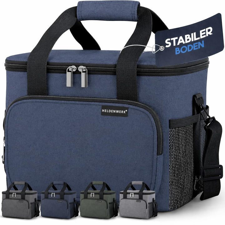 HELDENWERK Kühltasche Gross faltbar - Isolierte Kühlbox Thermotasche auslaufsicher & wasserdicht - P