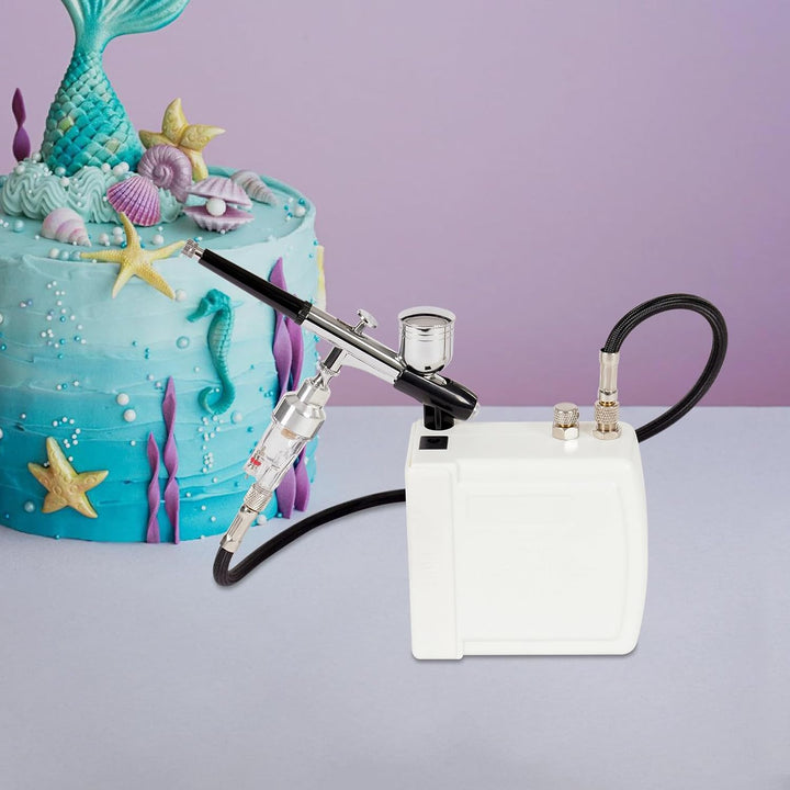 Luftpinsel-Set, Airbrush Set mit Kompressor für Modellbau Nailart Kunstmalerei und DIY Projekte 7cc