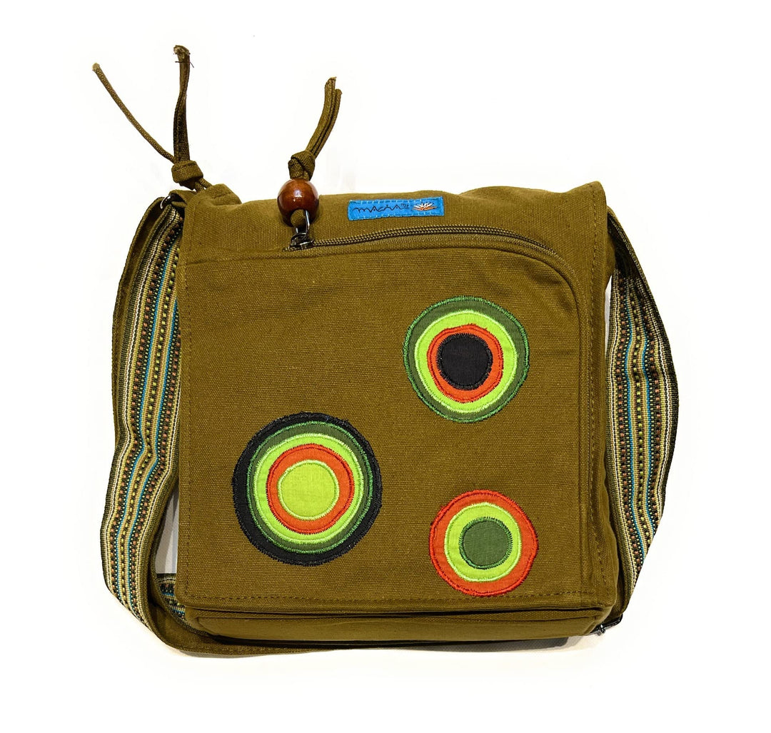 Macha Stofftasche mit Stickerei. Baumwoll-Schultertasche für Damen, indischer Stil, bunt, Rabat Boho
